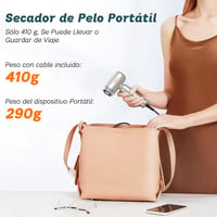 SUPGALIY Mini Ionos Hajszárító Diffúzorral - 1500W, Ultrakönnyű (290g), 4 Hőfokozat, 2 Sebesség, Kíméletes Hajápolás, Utazáshoz Ideális 3