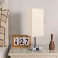 Sárga LED Állólámpa Érintőkapcsolóval és USB Töltővel 7