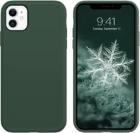 iPhone 11 Vékony Szilikon Tok Kameravédelemmel - Alpesi Zöld 1