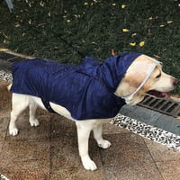 Kék Vízálló Kutyaesőkabát M-es Méretben - Hordozható Újracsomagolt 5