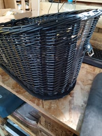 TRIXIE Pletena biciklistička košara za pse za nosač prtljage 35×49×55 cm – sa zaštitnom rešetkom i jastukom — nedostaje zaštitni pokrov (stanje: vidi 2. sliku) 4