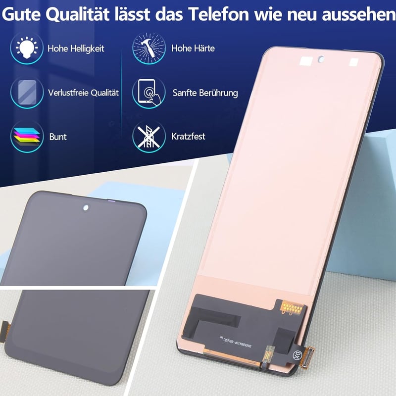 RongZy LCD Kijelző Xiaomi Redmi Note 10 Pro/Max Telefonhoz - Érintőképernyős Digitalizáló Csereképernyő Szerelőkészlettel, Fekete