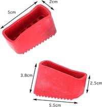 NIYATA Univerzális Létra Csúszásgátló Talp Szett - 4 db Piros Gumi Védőtalp Létrákhoz, Otthoni Munkákhoz, 5,5 x 3,8 x 2,5 cm 2
