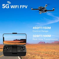HANNVIW H330 Drón 4K UHD Kamerával, 5G WiFi FPV, Kefementes Motor, 30 Perc Repülési Idő, 2 Akkumulátor, Optikai Áramlás, Magasságtartás 4