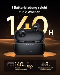 Baseus Bluetooth fülhallgató 48dB ANC, 140 óra üzemidő, IPX6 vízálló, 4 mikrofon 4