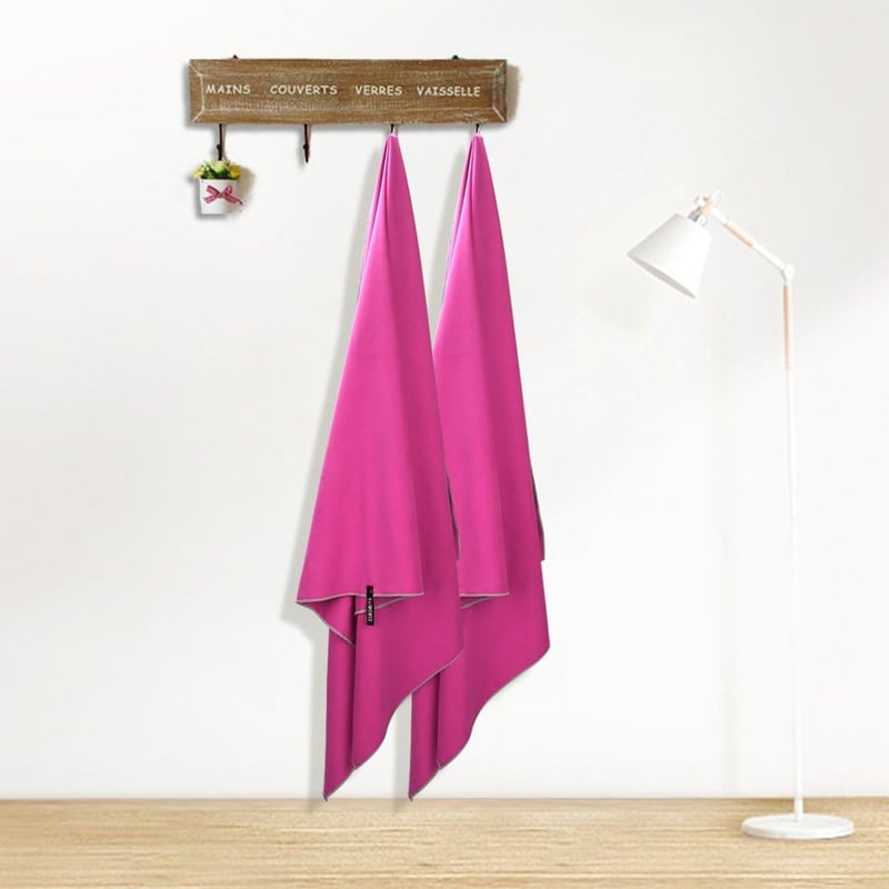 Zoegate Prosop Microfibră S XL XXL - Uscare Rapidă, Prosop de Călătorie, Sport, Plajă, Saună și Lavetă de Curățare, 80x40 cm