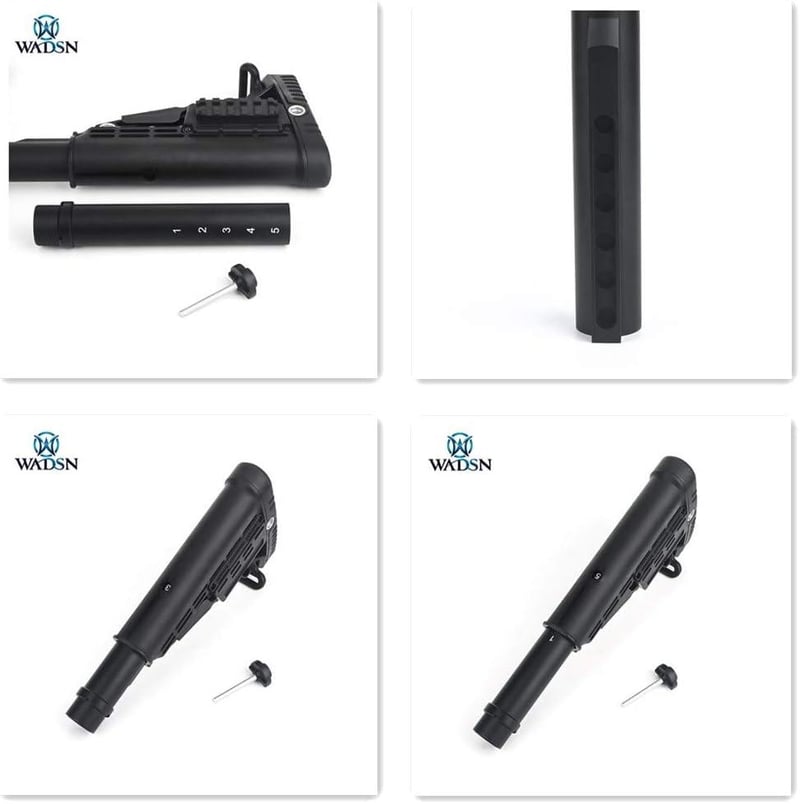 M4/M16 Airsoft CNC Fém Tárolócső Adapter 6 Pozícióval - Nyitott Doboz