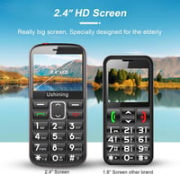 Ukuu F200 Időseknek - Nagy Gombos Mobiltelefon, Fekete, Dual SIM, Angol nyelvű 6