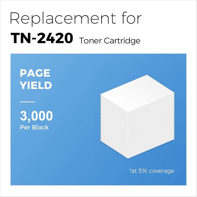 Brother TN2420 kompatibilis toner, 2 db fekete - MFC-L2710DW, HL-L2375DW nyomtatókhoz