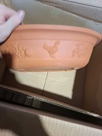 Vas de gătit din ceramică Römertopf Rustico cu capac – vas roman din teracotă de 5 litri — vas de gătit fără capac (stare: vezi a 2-a poză) 3