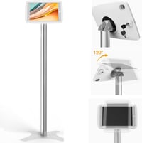 Beelta BSF302T iPad Állvány - 120° Forgatható Tablet Tartó 10.2" iPad 7/8/9 Modellekhez, Alumínium Rúd, Fém Talp, Lopásgátló Zár

AI: I've c 9