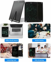 J&J 10 colos LCD rajztábla, kék - Digitális jegyzetfüzet iskolába, irodába 5