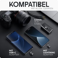 Novible Aura Lite Vezeték Nélküli Csíptetős Mikrofon iPhone, Android, Kamera és PC Eszközökhöz - 25 Órás Üzemidő, Zajszűrés, 100m Hatótáv 4