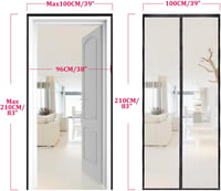Apalus Prime Mágneses Szúnyogháló Ajtóra - 100x210 cm Átlátszó, Szakadásálló, Időjárásálló Rovarháló Erkélyajtóra, Erős Mágnesekkel, 3,8 cm  4