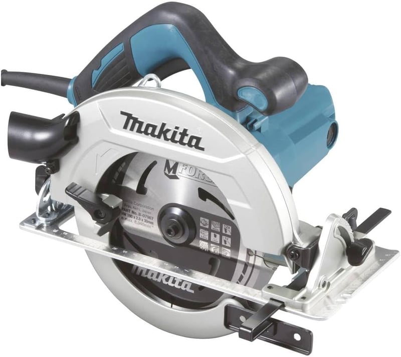 Makita HS7611 Körfűrész 66 mm Vágásmélységgel, 1600W, 5500 RPM, Alumínium Ház, Gumírozott Fogantyú, Porelszívó Csatlakozással