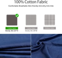 MYCARBON Nyári Hálózsák Pamut Bélés - Nagy Méretű Utazó Hálózsák 220cm 2