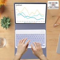 Xiaomi Redmi Pad SE 2023 QWERTZ billentyűzetes tok, lila, levehető mágneses 2