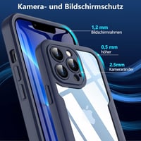 iPhone 13 Ütésálló Fekete Gumi-Szilikon Védőtok 5