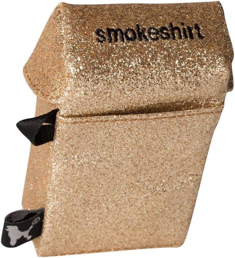 Arany glitteres Smokeshirt cigarettatartó doboz 20 szálnak