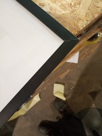 Ditwis Alumínium Képkeret 40x60 cm Fekete, Fém Falra Akasztható Poszter és Fotókeret, Kopott és Karcos Plexivel (állapot: lásd a 2. képet) 5