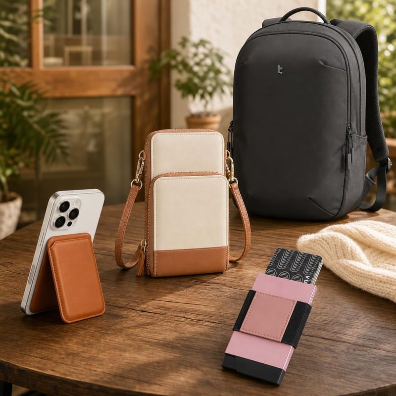 Mestský štartovací balíček: 1x MagSafe peňaženka + 1x dámska kabelka + 1x RFID peňaženka + 1x 15,6" batoh