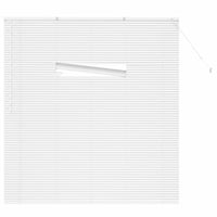 Obloane din aluminiu vidaXL, alb, 155x175 cm - defecte — defecte, funcționează parțial: șină ruptă și elemente de fixare lipsă (stare: vezi imaginea nr. 2) 1