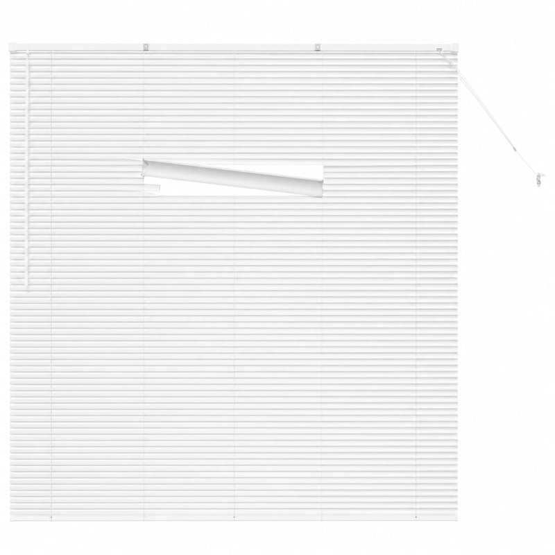 Obloane din aluminiu vidaXL, alb, 155x175 cm - defecte — defecte, funcționează parțial: șină ruptă și elemente de fixare lipsă (stare: vezi imaginea nr. 2)