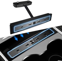 Tesla Model 3/Y USB Hub: 4 az 1-ben intelligens dokkoló, gyorstöltéssel (2021-2022) 1