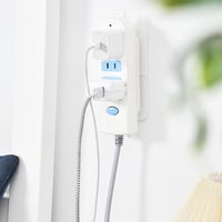 Forgatható Öntapadós Kábelrendező Szett - 2db Aljzattartó és Tápegység Szervező 5