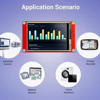ESP32 3,5" érintőképernyős TFT LCD kijelző, 320x480 felbontású, Arduino kompatibilis 6