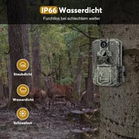 Wosports 4K 30MP Vadkamera Éjjellátó, Mozgásérzékelős, IP66 Vízálló 5
