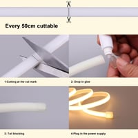 Benlun AC 220V COB LED Szalag 20m - Természetes Fehér 4000K, IP65 Vízálló, Kültéri Világítás, Flexibilis Vágható LED Csík 200W 230V Közvetle 7