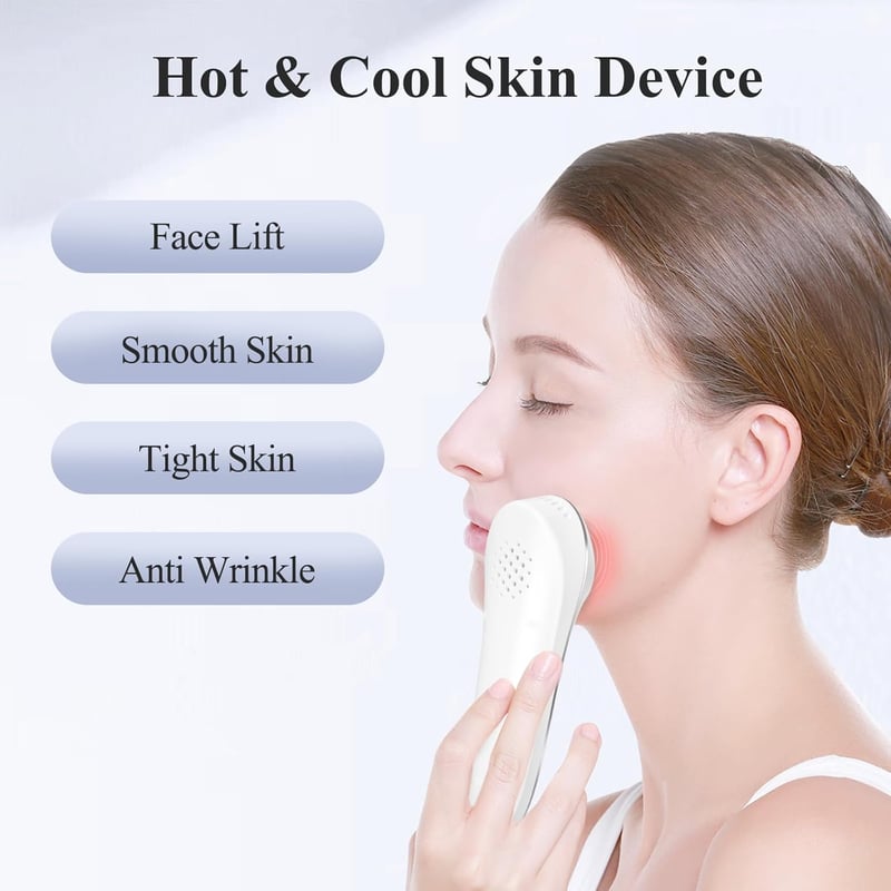TouchBeauty arcmasszírozó készülék meleg-hideg és vibrációs funkcióval, ránctalanító
