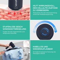VOYOR-HEALTH CM410 Kézi Elektromos Masszírozó - Vezeték Nélküli Újratölthető Izomfájdalom Enyhítő Nyakra, Vállra, Hasra, Derékra, Combra (Ké 5
