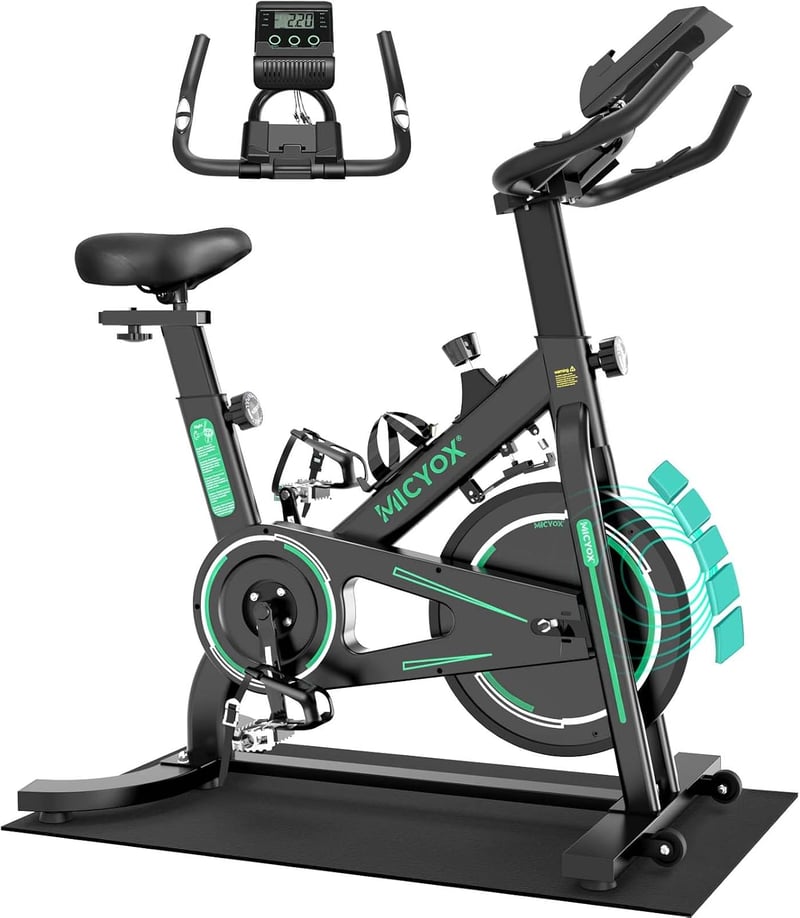 Micyox MX87 Mágneses Ellenállású Szobakerékpár 12kg Lendkerékkel és Pulzusmérővel