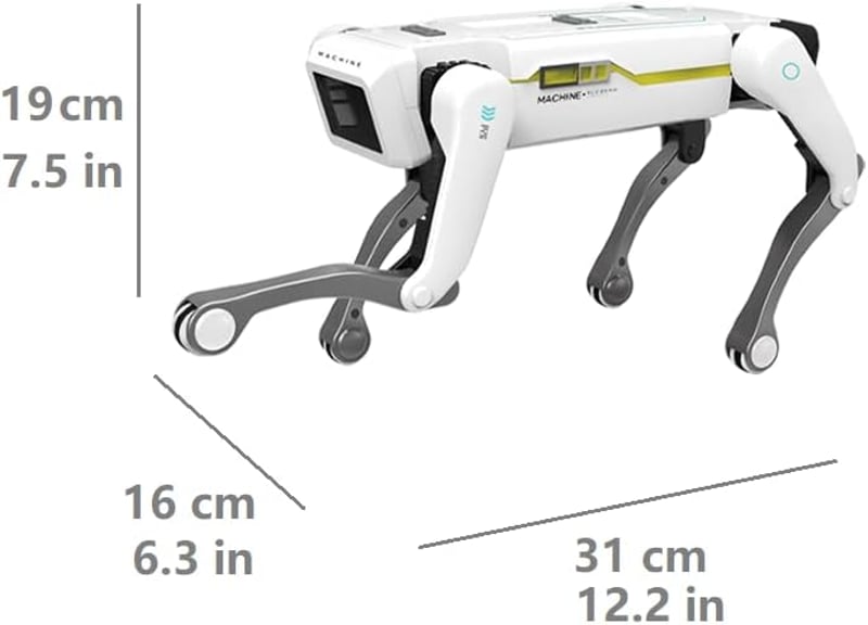 Teeggi Interaktív Robot Kutya - Programozható Távirányítós Játék 3-12 Éves Gyerekeknek, Bluetooth Applikációval, Tánc és Zene Funkciókkal, F