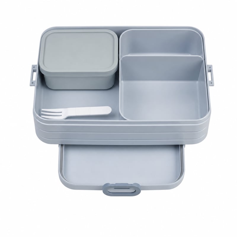 Mepal Take A Break Large Bento ételhordó doboz rekeszekkel - 1500 ml — hibás, részben működik: nem záródó fedél (állapot: lásd a 2. képet)