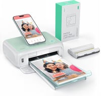 YOTON Mobil Fotónyomtató Okostelefonhoz - 54 db Fényes Fotópapírral (10x15cm) - AR Videónyomtatás, WiFi, iOS és Android Kompatibilis 1