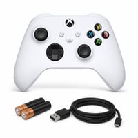 Bezdrôtový ovládač Xbox Robot White pre Xbox Series X|S — chybný, čiastočne funkčný: driftovanie joysticku (stav: pozri 2. obrázok) 1