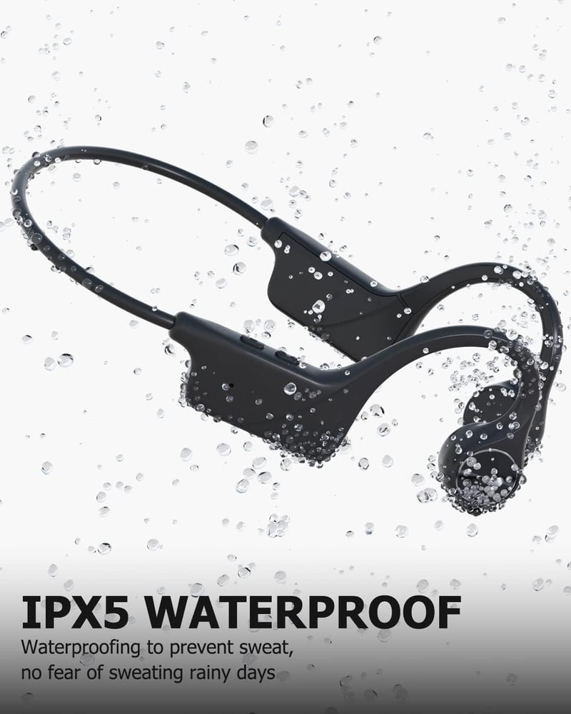 SANOTO Bluetooth 5.3 Csontvezető Nyitott Fülhallgató - Vízálló, Sportos, Hosszú Üzemidő