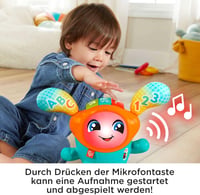 Fisher-Price DJ Hüpfi Interaktív Táncoló Játék - Zenélő, Mozgó Gyerekjáték 9 Hónapos Kortól, Német Nyelvű, Elemmel, Többszínű 5