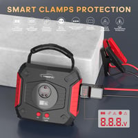 YABER 3000A Autós Indításrásegítő és Kompresszor - 24800mAh, 150PSI, Benzin/Dízel 6