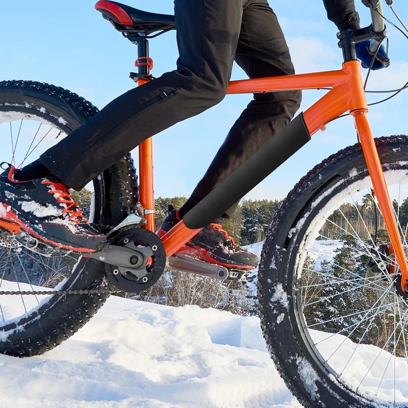 MHYMX Elektromos Kerékpár Akkumulátorvédő Huzat - 2db Vízálló Neoprén Védőborítás 28-45cm Keretre, Kék, Hőszigetelő E-Bike Kiegészítő
