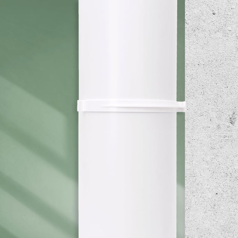 Vent Systems 8 db 100mm-es Műanyag Fali Tartó Kerek Szellőzőcsövekhez - Előfúrt Lyukakkal - Fűtés, Hűtés, Légkondicionálás - 4 Csomag