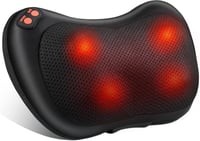 Brelley Shiatsu Masszírozó Párna - Nyak, Váll és Hát Masszázs Forgó Fejekkel és Melegítő Funkcióval - Irodai és Otthoni Használatra 11