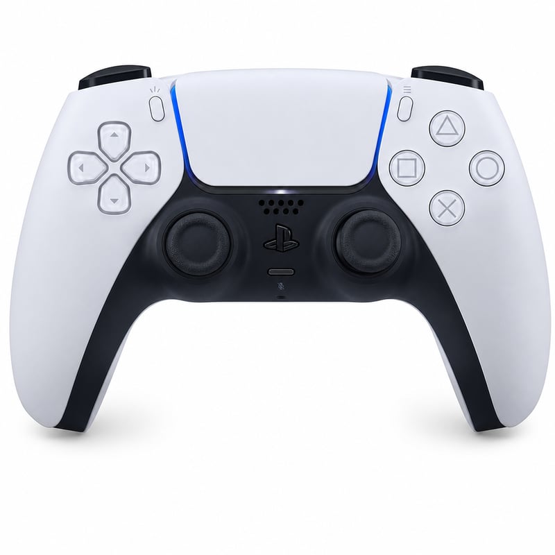 Controller wireless Sony PlayStation 5 DualSense — defect, funcționează parțial: stick-ul analogic drept trage spre dreapta (stare: vezi a 2-a imagine)