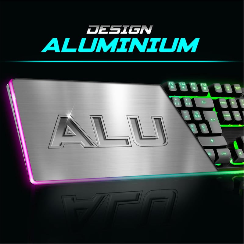 SPIRIT OF GAMER Ultimate 600 RGB vezeték nélküli gamer billentyűzet és egér szett - félmechanikus, 120 órás üzemidő, PC/PS4/PS5/Xbox kompati