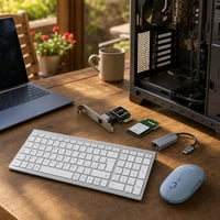 Paket za nadogradnju laptopa: 2x mrežna kartica + USB-C adapter + bežični miš + Bluetooth tipkovnica 1