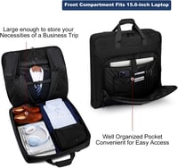Samsonite XXL Öltönytáska Laptoptartóval - Fekete, 3 Öltönyhöz, 40" 3