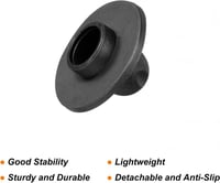 Kempingszék láb szett - 4 db csúszásmentes, fekete, 16 mm-es 5